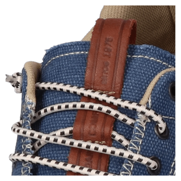 Lomer Italy Bio Naturale Canvas Vibram Full Çarşaklı Erkek Ayakkabı Flag Mavi