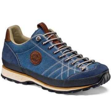 Lomer Italy Bio Naturale Canvas Vibram Full Çarşaklı Erkek Ayakkabı Flag Mavi