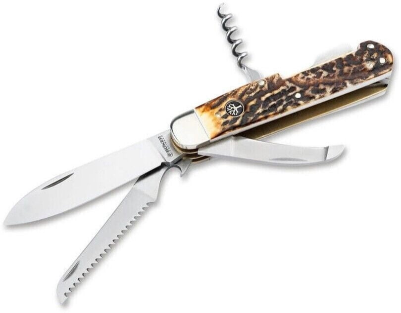 Böker Manufaktur Hunters Knife Quadro CPM Çok Amaçlı Çakı
