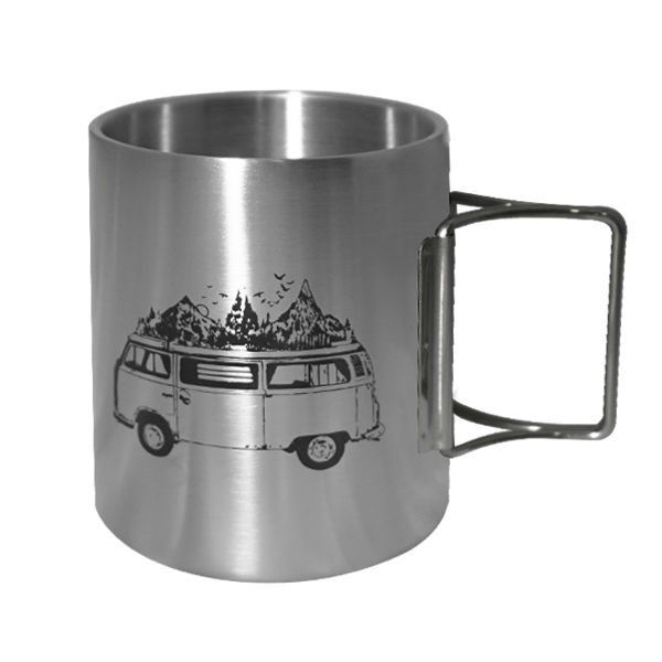 Orcamp Çelik Kupa Bardak Karavan Model 2