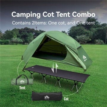 Night Cat ZP-13 80 cm 4 Mevsim Alümiyum Kampet ve Çadır Seti - Yeşil