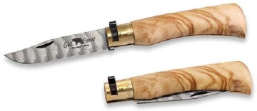 Old Bear 21 Cm Damascus Zeytin Sap 8 1/4'' L Çakı