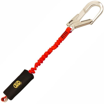 Kong Eaw I Set Queedy Karabinalı Şok Emici Energy Absorber I Lanyard 150cm Red 201SETE02KK (NFC)