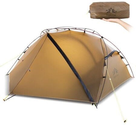 Night Cat ZP-U1 1 Kişilik 4 Mevsim Alüminyum Ultralight Çadır - Haki
