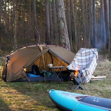 Night Cat ZP-U1 1 Kişilik 4 Mevsim Alüminyum Ultralight Çadır - Haki