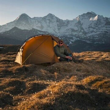 Night Cat ZP-U1 1 Kişilik 4 Mevsim Alüminyum Ultralight Çadır - Haki
