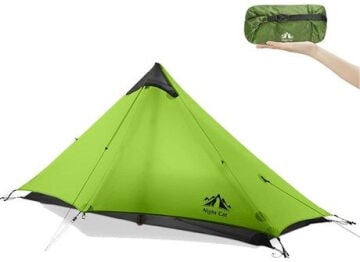 Night Cat Lanshan-1 1 Kişilik 4 Mevsim Ultralight Çadır - Yeşil