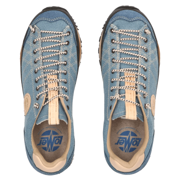 Lomer Italy Bio Naturale Canvas Vibram Full Çarşaklı Kadın Ayakkabı Jeans Mavi