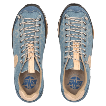 Lomer Italy Bio Naturale Canvas Vibram Full Çarşaklı Ayakkabı Jeans Mavi
