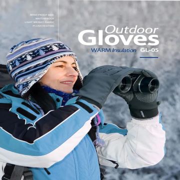 Naturehike Touch Screen Dokunmatik Parmaklı Su Geçirmez SoftShell Eldiven - Grey Large