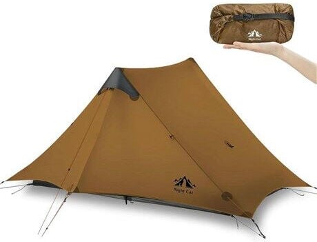 Night Cat Lanshan-2 2 Kişilik 4 Mevsim Ultralight Çadır - Haki