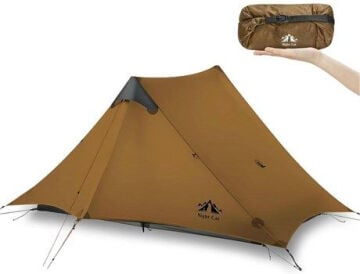 Night Cat Lanshan-2 2 Kişilik 4 Mevsim Ultralight Çadır - Haki