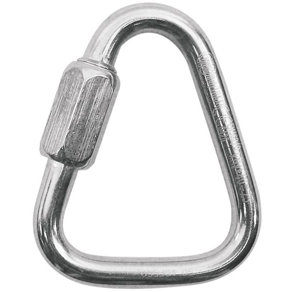 KONG Quick Link Triangle 10mm 60kN Paslanmaz Çelik Üçgen Mağaracı Karabina (İtalya Üretimi, EN 12275 / EN 362 / UIAA / EAC Sertifikalı)
