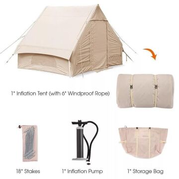 Madfox Burton Glamping Cotton Inflatable Şişme Çadır MZ