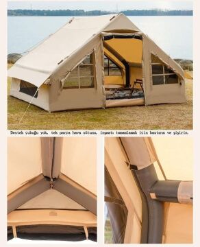 Madfox Burton Glamping Cotton Inflatable Şişme Çadır MZ