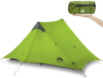 Night Cat Lanshan-2 2 Kişilik 4 Mevsim Ultralight Çadır - Yeşil