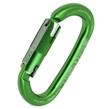 Kong Ovalone Alu RISE Lock 26KN Otomatik Triactlock 3 Kilitli Alüminyum Oval Karabina 712LE0GPGKK Green