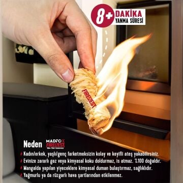 Madfox FireNest Doğal Odun Yünü Tutuşturucu 250 gr