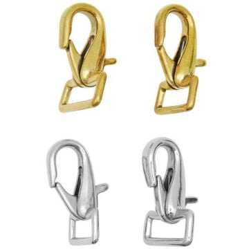 Kong Snap 387 Nikel Kaplamalı Deniz Bronzu Sabit Kare Gözlü Yaylı Kanca 28 mm 387280N00YK