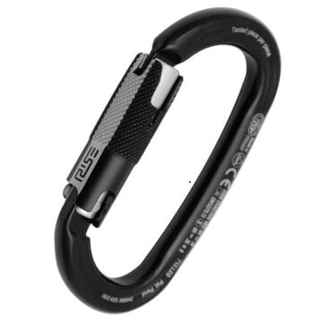 Kong Ovalone Alu RISE Lock 26KN Otomatik Triactlock 3 Kilitli Alüminyum Oval Karabina 712LE0NPNKK Black