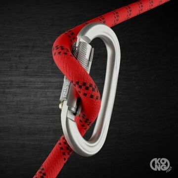 Kong Ovalone Alu RISE Lock 26KN Otomatik Triactlock 3 Kilitli Alüminyum Oval Karabina 712LE0NPNKK Black
