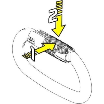 Kong Ovalone Alu RISE Lock 26KN Otomatik Triactlock 3 Kilitli Alüminyum Oval Karabina 712LE0NPNKK Black