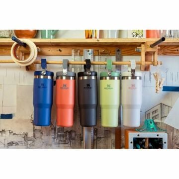 Stanley The IceFlow Flip Straw Pipetli Termos Bardak 0,89 LT Açık Yeşil