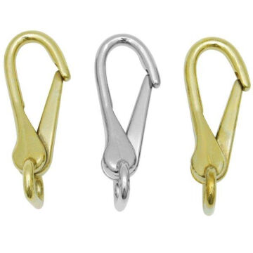 Kong Snap 388 Pirinç Kaplamalı Deniz Bronzu Sabit Oval Gözlü Yaylı Kanca 22 mm 388220Y00YK
