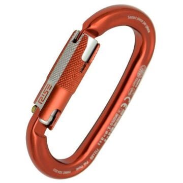 Kong Ovalone Alu RISE Lock 26KN Otomatik Triactlock 3 Kilitli Alüminyum Oval Karabina 712LE0RPRKK Red