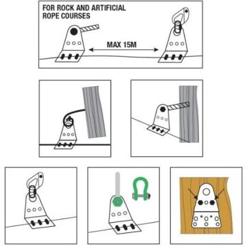 KONG ZAZA2 VIA (MACERA PARKI ÇELİK HALAT YÖNLENDİRME VE MONTAJ PARÇASI)