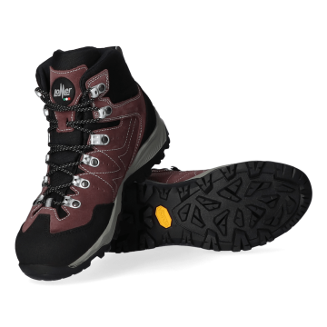 Lomer Italy Cristallo 2.0 Mtx Suede Waterproof Vibram Süet Deri Kadın Bot Borgogna