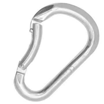 Kong Paddle Bent Gate Parlak Eğri Kapılı 22 kN Alüminyum Karabina EN 12275/B UIAA 765M10PP0KK