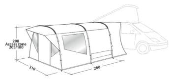 Easy Camp Wimberly Araç & Karavan 9M² Yan Çadır