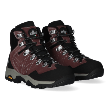 Lomer Italy Cristallo 2.0 Mtx Suede Waterproof Vibram Süet Deri Kadın Bot Borgogna