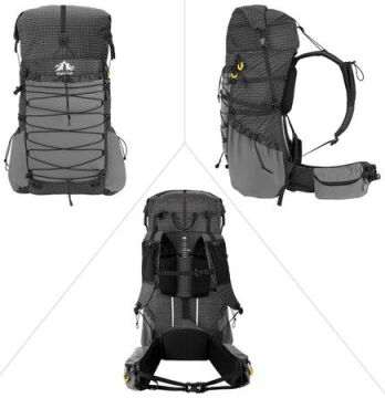 Night Cat DSB-8011 70 Litre Ultralight Su Geçirmez Sırt Çantası - Siyah