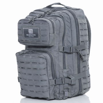Bushlove Lazer Cut 50 Lt Tactical MolleSystem Taktik ve Outdoor Gri Çanta Large
