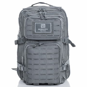 Bushlove Lazer Cut 50 Lt Tactical MolleSystem Taktik ve Outdoor Gri Çanta Large