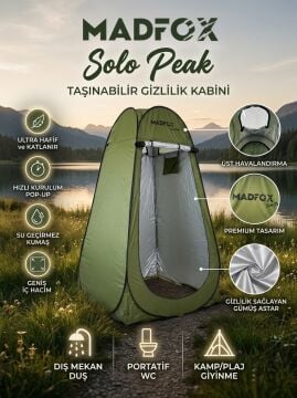 Madfox SoloPeak Pop-UP Duş, WC ve Giyinme Çadırı