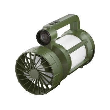 Headlight Şarjlı Güneş Enerjili Solar Fanlı Kamp Lambası