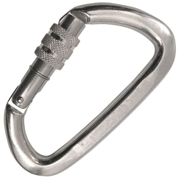 KONG Guide Screw Sleeve – Vidalı Kilitli Alüminyum 30KN D Karabina (EN 12275 / EN 362 / UIAA / EAC Sertifikalı) 733LA0PPPKK Polished