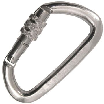 KONG Guide Screw Sleeve – Vidalı Kilitli Alüminyum 30KN D Karabina (EN 12275 / EN 362 / UIAA / EAC Sertifikalı) 733LA0PPPKK Polished