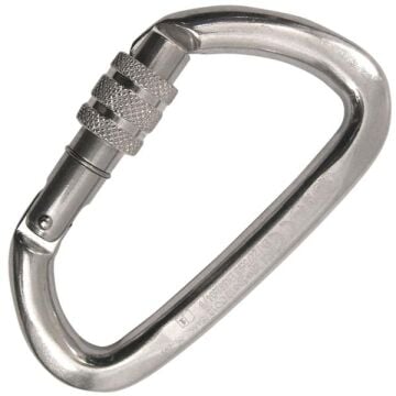KONG Guide Screw Sleeve – Vidalı Kilitli Alüminyum 30KN D Karabina (EN 12275 / EN 362 / UIAA / EAC Sertifikalı) 733LA0PPPKK Polished
