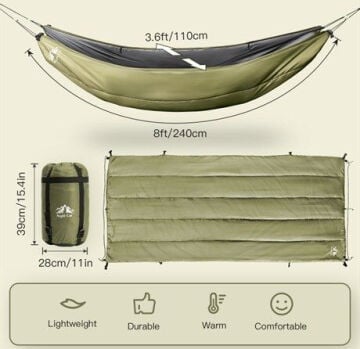 Night Cat SD-04 Şilte/Underquilt (Night Cat Hamaklarla Birlikte Kullanılır)