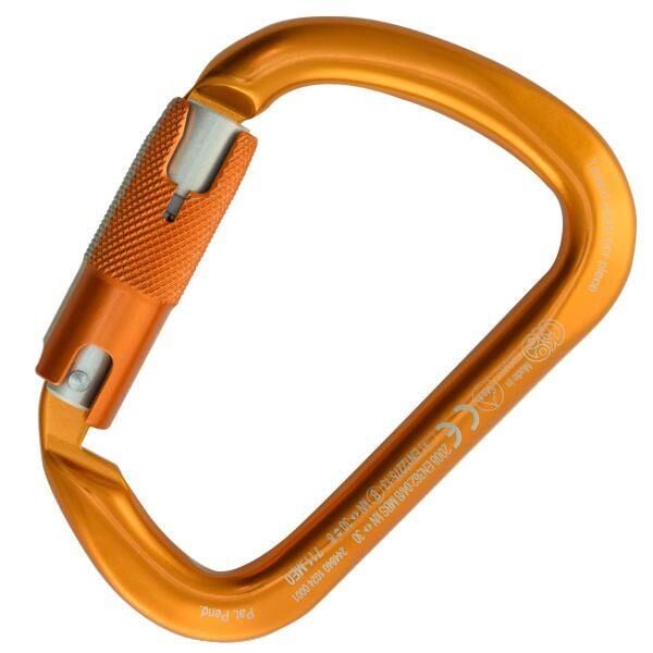 Kong X-Large Alu RISE Lock 30KN Otomatik 3 Kilitli Alüminyum D Karabina EN 362 - EN 12275 711ME0OPOKK Orange