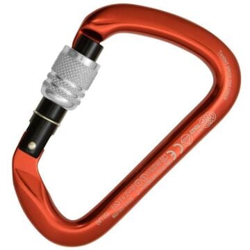 Kong Large Multiuse Screw Sleeve Çok Amaçlı Geniş Açıklıklı Vidalı Alüminyum D Karabina 737LA0RNPKK Red