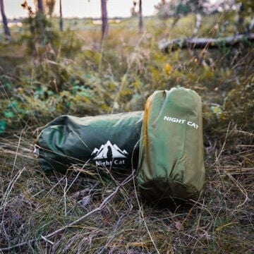 Night Cat QD-01 Dahili Pompalı Ultralight Şişme Mat - Yeşil