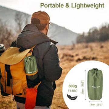 Night Cat QD-01 Dahili Pompalı Ultralight Şişme Mat - Yeşil