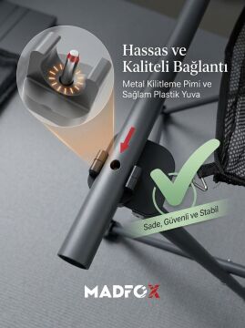Madfox Apex Katlanabilir Alüminyum Kamp Masası 50*55*52 cm