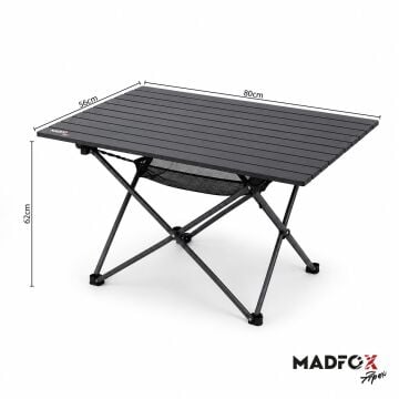 Madfox Apex Katlanabilir Alüminyum Kamp Masası 80*56*62 cm