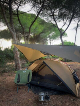 Night Cat YLY-02 Alüminyum Ultralight Kamp Sandalyesi - Yeşil